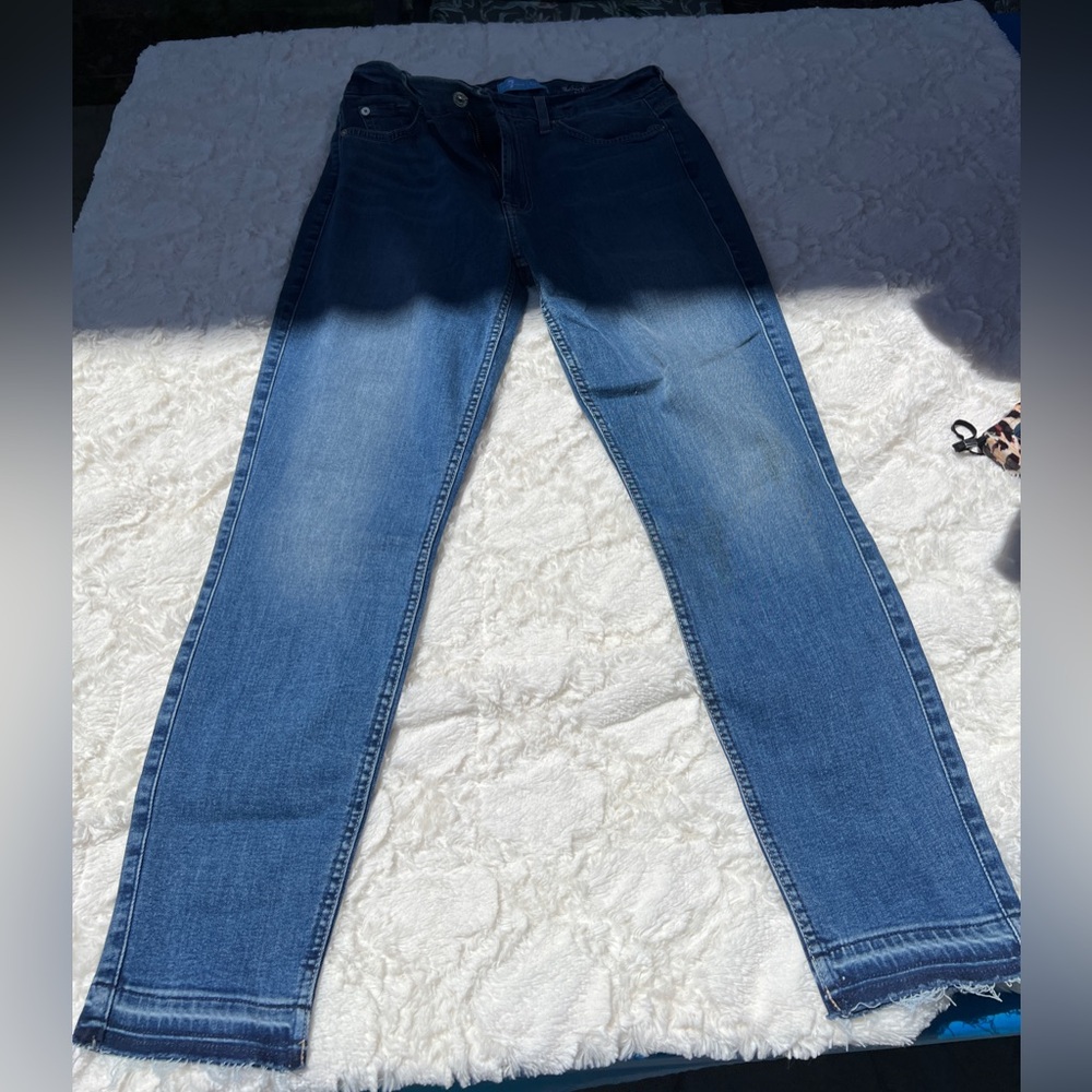 7 For All Mankind High Waist Ankle Skinny Jeans - Picture 6 of 6